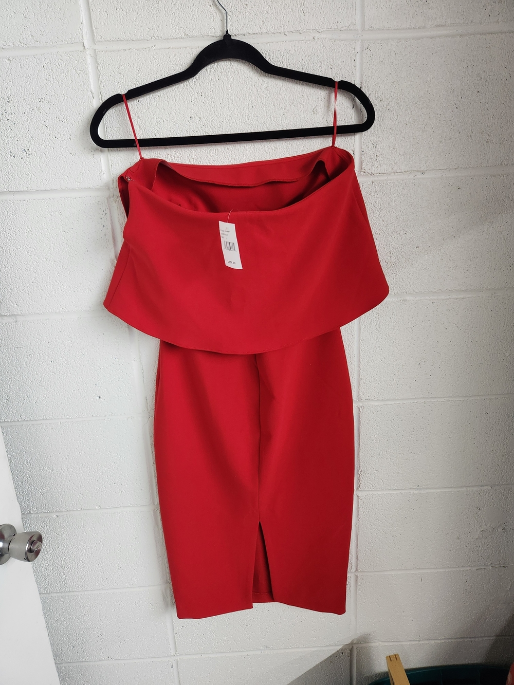 Likely Red Strapless Ruffle Bodycon Dress - Picture 2 of 3